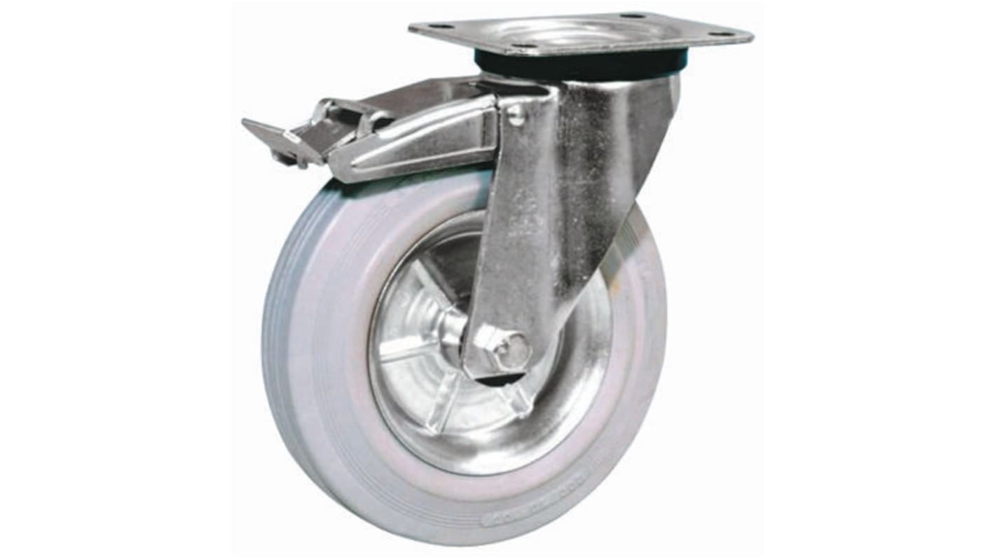 LAG Braked Swivel Castor Wheel, 80kg Capacity, 100mm Wheel