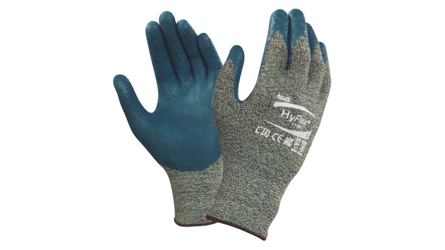 Ansell HyFlex 11-501 Arbeitshandschuhe Größe 10 Schnittfest, hitzebeständig Kevlar Grau 1Paar