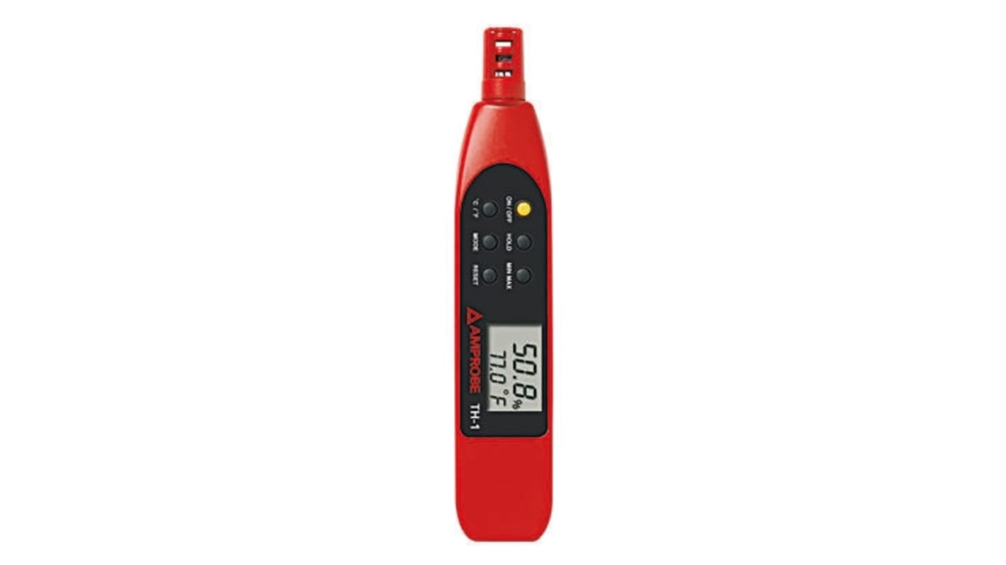 Amprobe TH-1 Hygrometer, ±4 %RH Accuracy, +50°C Max, 100%RH Max