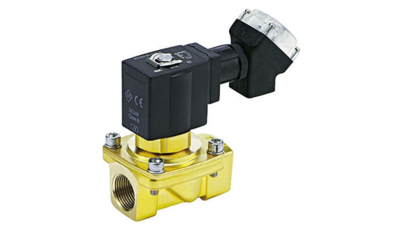 Electrovanne SMC VXEZ23, 24 V c.c., 2 ports , NF