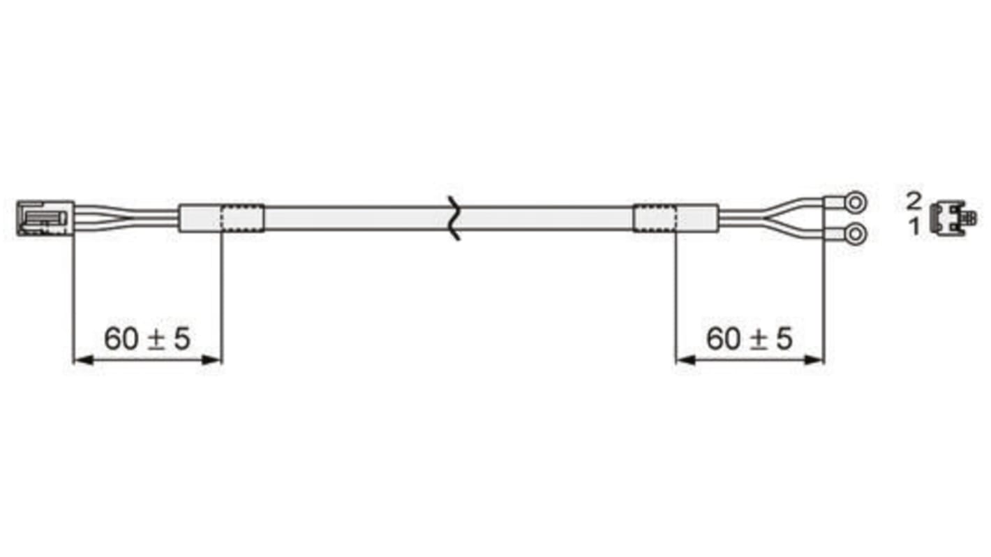 SMC Cable for Use with CN3 Series, 5m Length