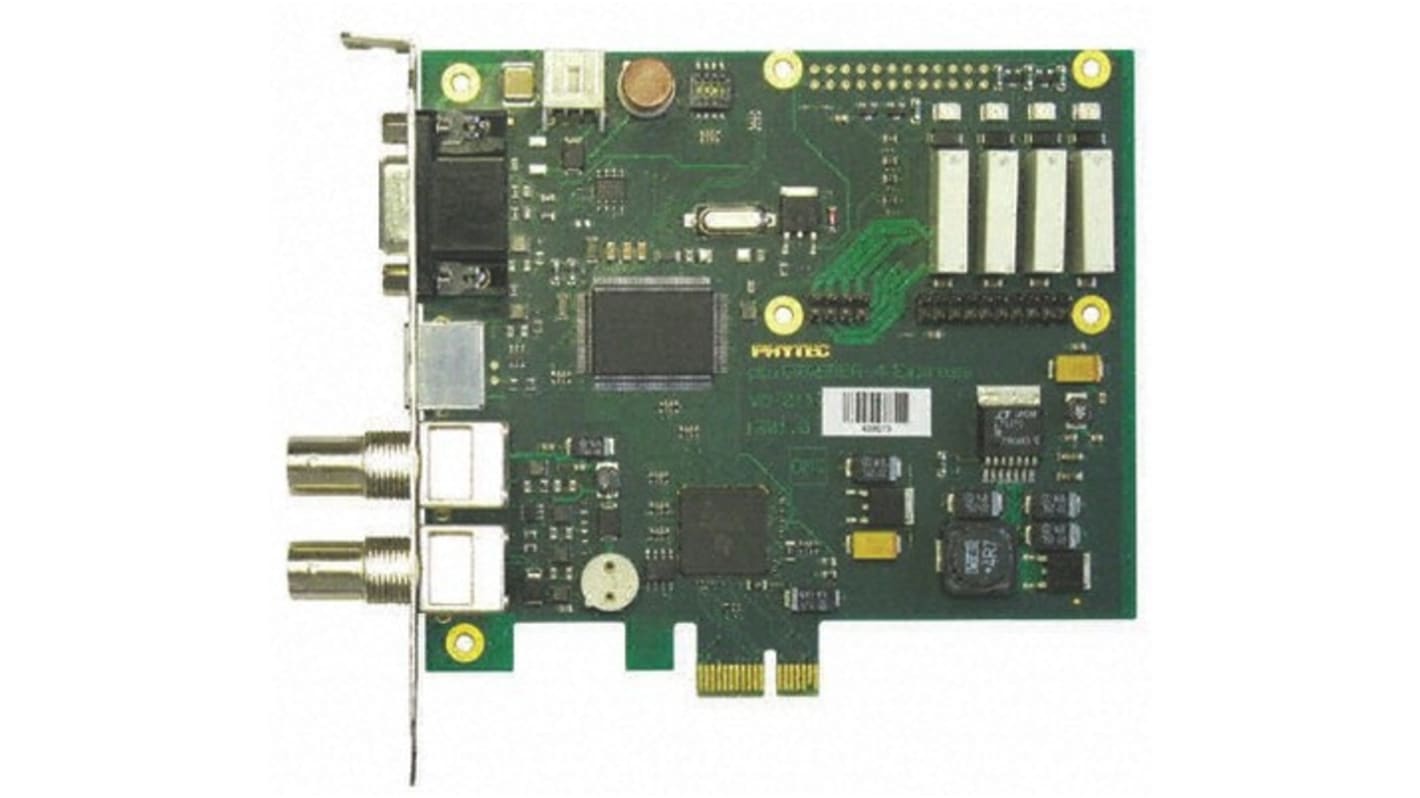 Phytec, Video Capture Module Video Capture, I2C, PCIe with 640 x 480 (NTSC) pixels, 768 x 576 (PAL) pixels Resolution