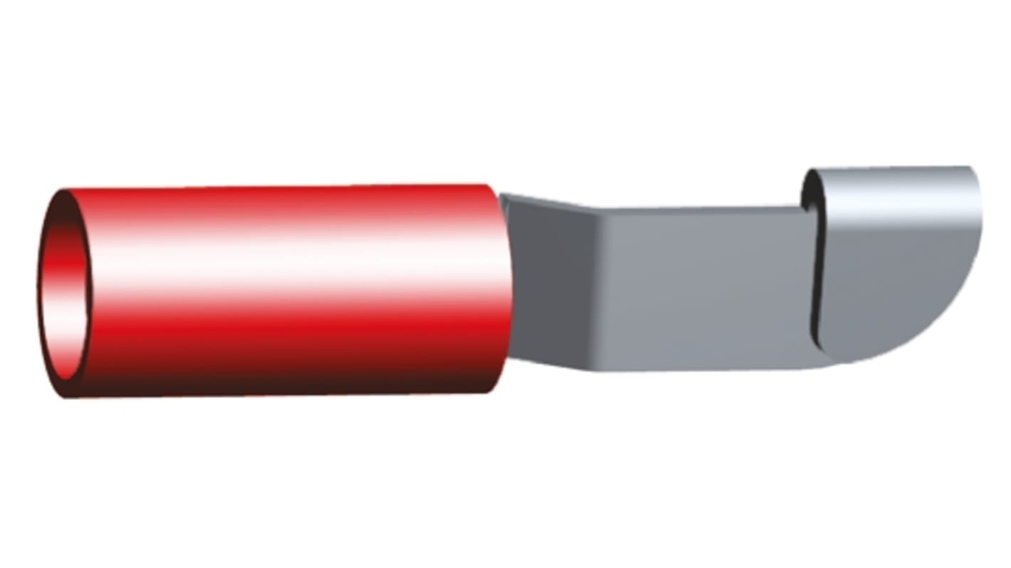 TE Connectivity, PIDG  Knife Disconnect Splice Connector, Red, Tin 22 → 16 AWG