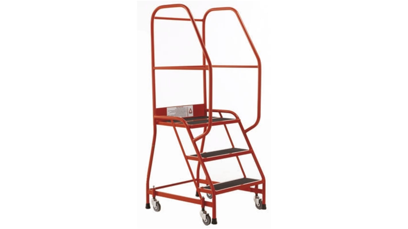 Scaletta RS PRO in Gomma, 3 gradini, alt. piattaforma 0.69m