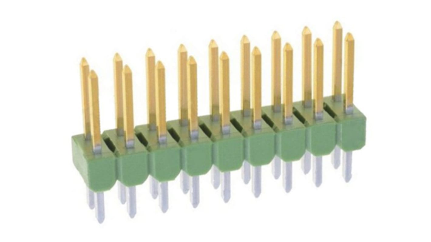 Złącze szpilkowe 18-pinowe raster: 2.54mm 2-rzędowe TE Connectivity Przewlekany 3.0A