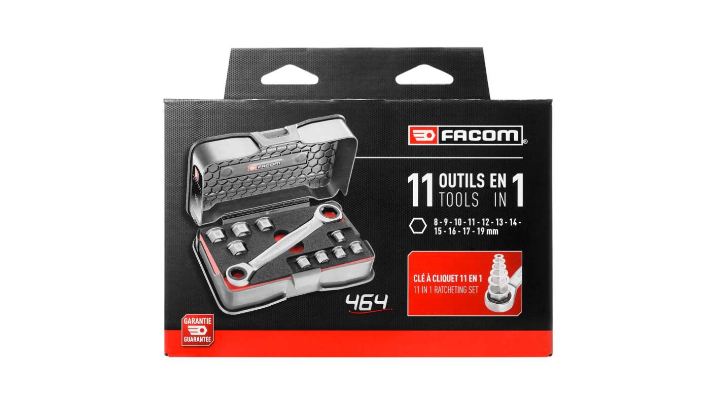 Facom 11 Piece Mechanical Tool Kit with Case