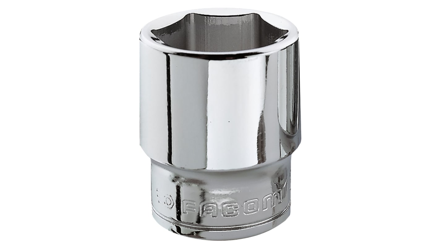 Facom ソケット 3/8インチ, ソケットサイズ:19mm, 長さ:33 mm