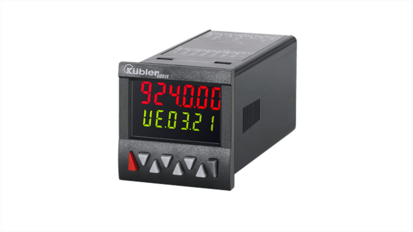 Kübler CODIX 924 Bidirektional Zähler LCD 6-stellig, Frequenz, Impuls, Zeit, max. 65kHz, 10 → 30 V dc, -999999