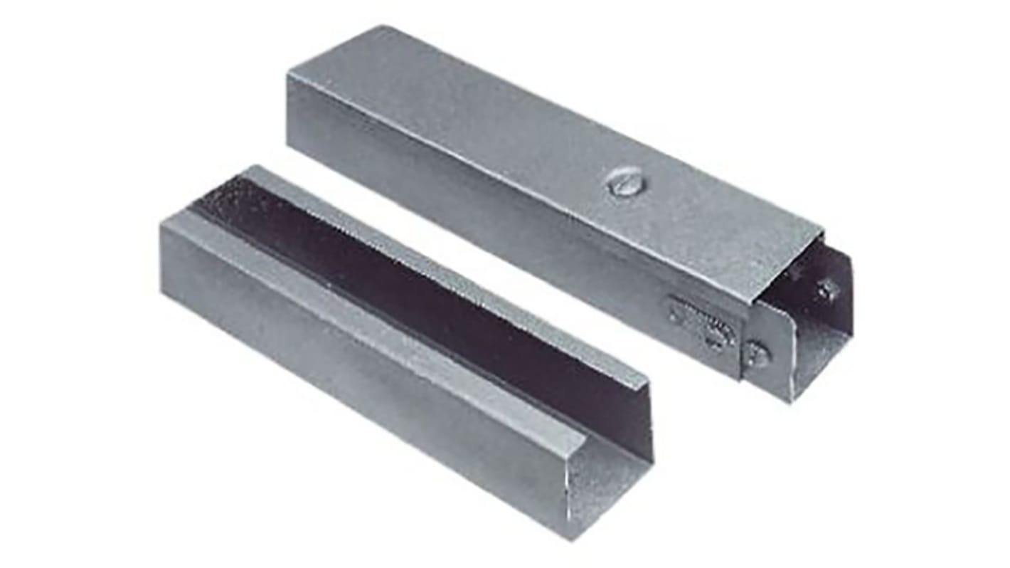 RS PRO Grey Industrial Trunking, W100 mm x D100mm, L3m, Galvanised Steel