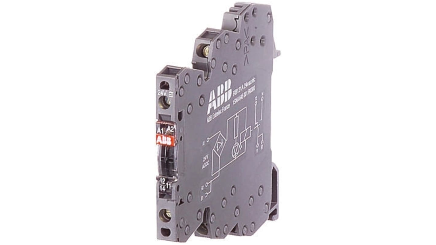 ABB R600 Series Interface Relay, DIN Rail Mount, 230V ac/dc Coil, SPDT, 6A Load