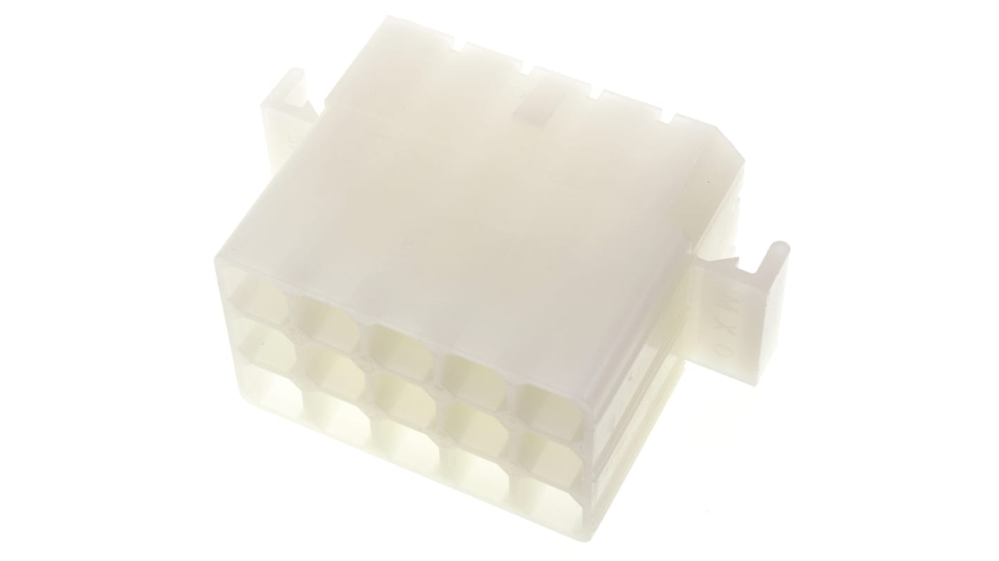 Molex, STANDARD .093" Female Connector Housing, 6.3mm Pitch, 15 Way, 3 Row