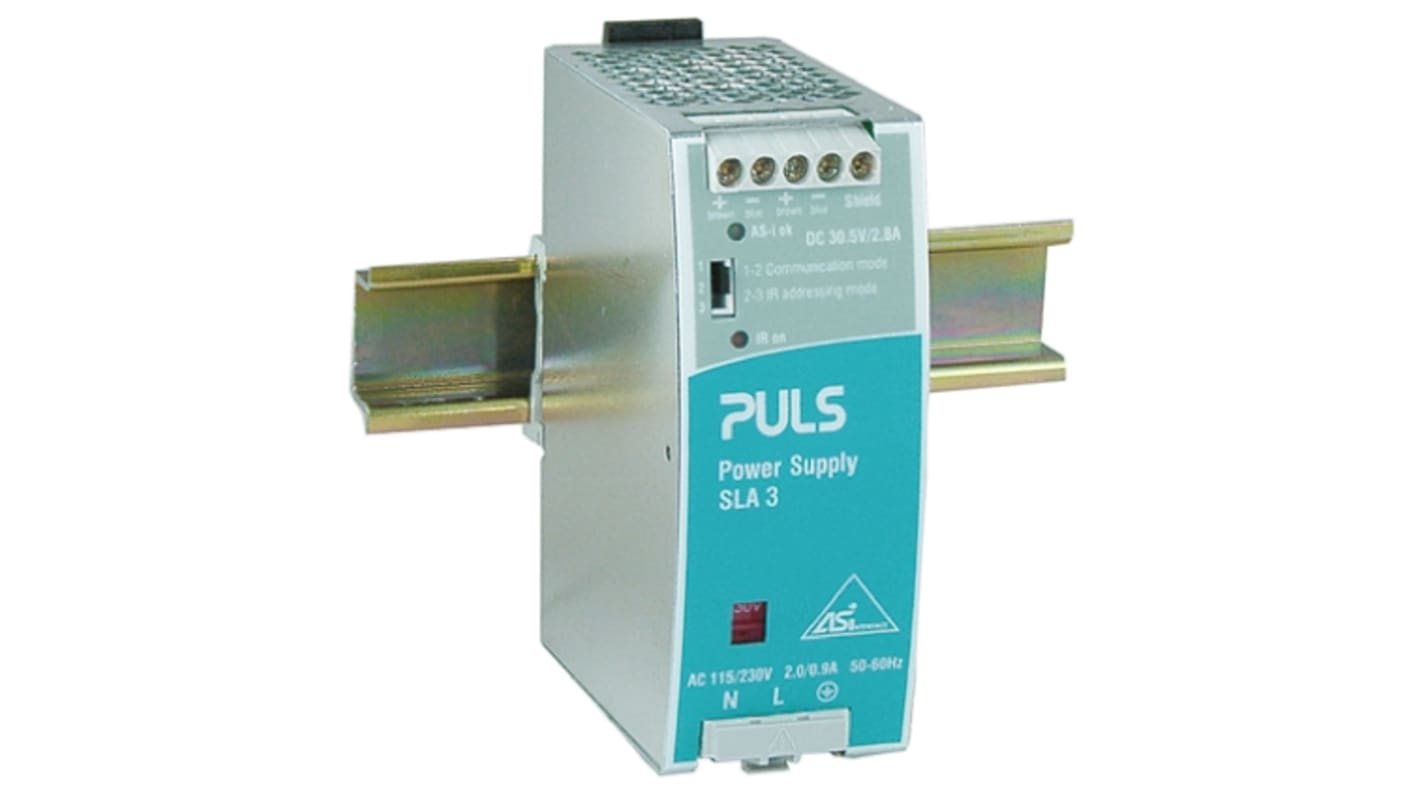 PULS Switch Mode DIN Rail Power Supply, 100 → 120V ac ac Input, 30.5V dc dc Output, 2.8A Output, 85W