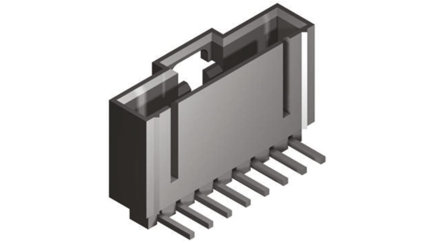 Molex 7p单排排针 直角线对板连接器, 2.54mm间距, 3.0A, 250.0 V, THT安装, SL系列