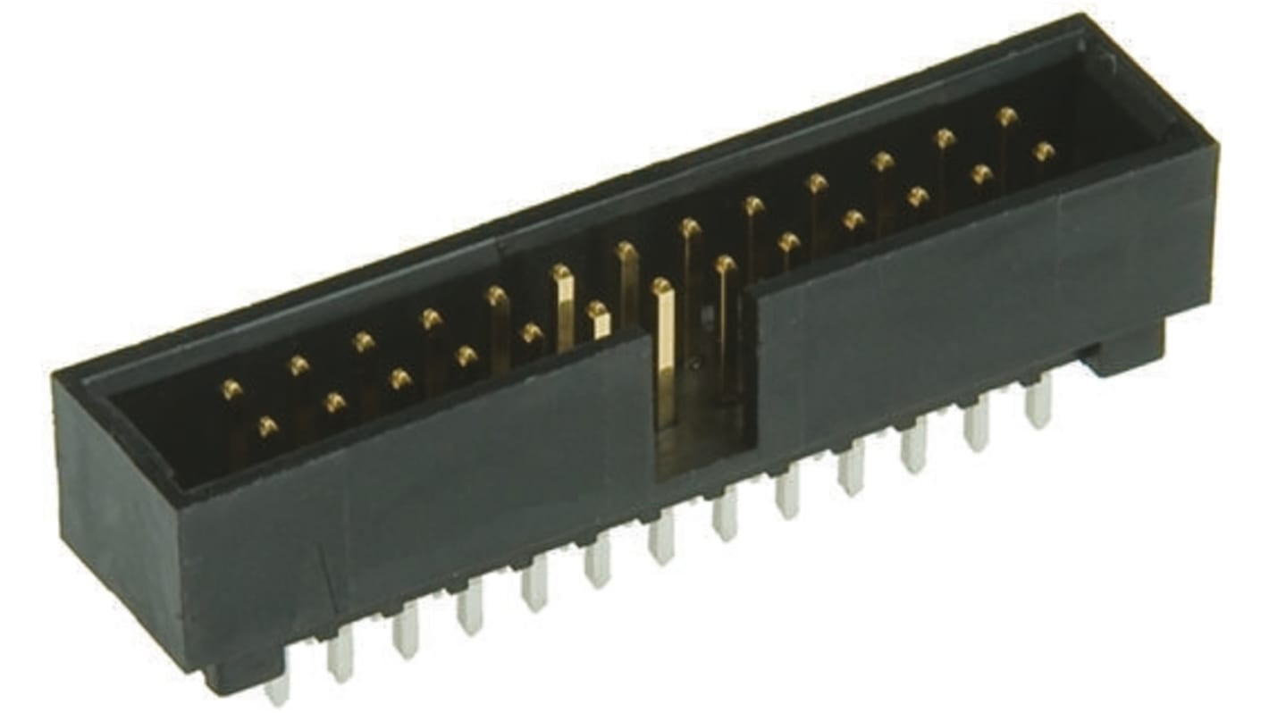 Molex C-Grid Series Straight Through Hole PCB Header, 40 Contact(s), 2.54mm Pitch, 2 Row(s), Shrouded