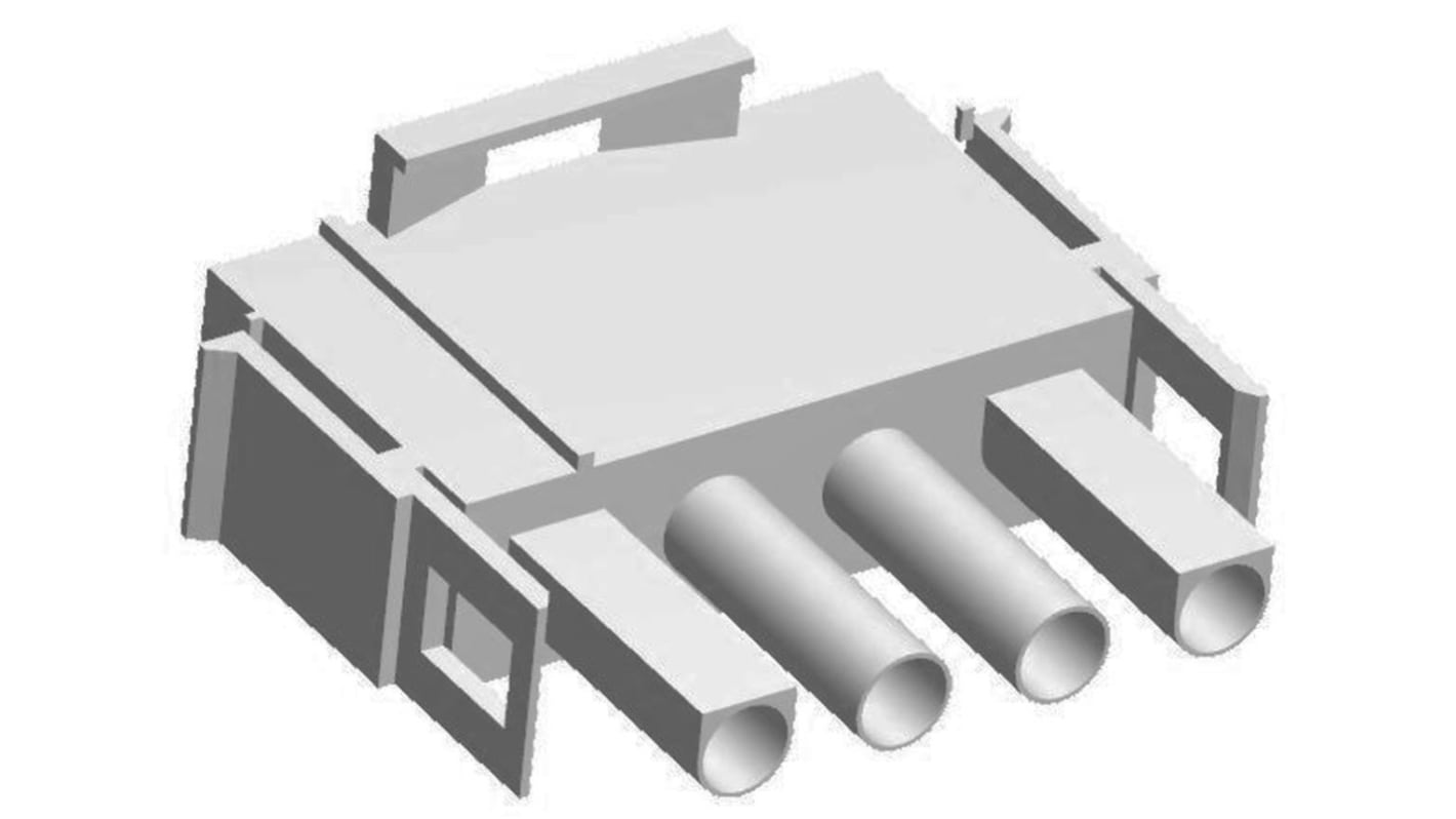 Carcasa de conector Molex 50-84-1045, Serie MLX, 4 contactos, , 1 fila filas, Recto, Macho, Montaje de Cable