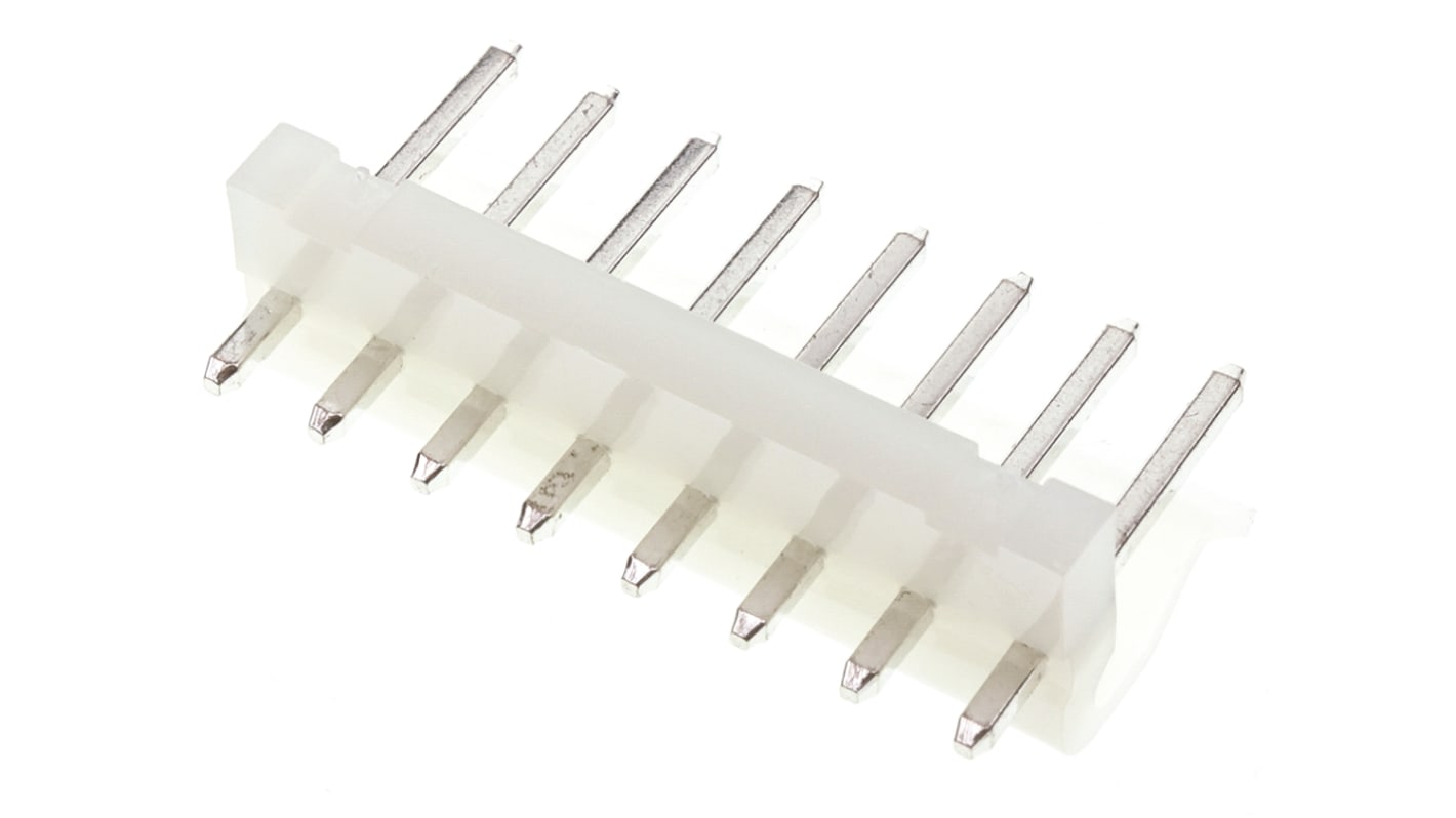 Connettore maschio Molex, 8 vie, 1 fila, passo 3.96mm
