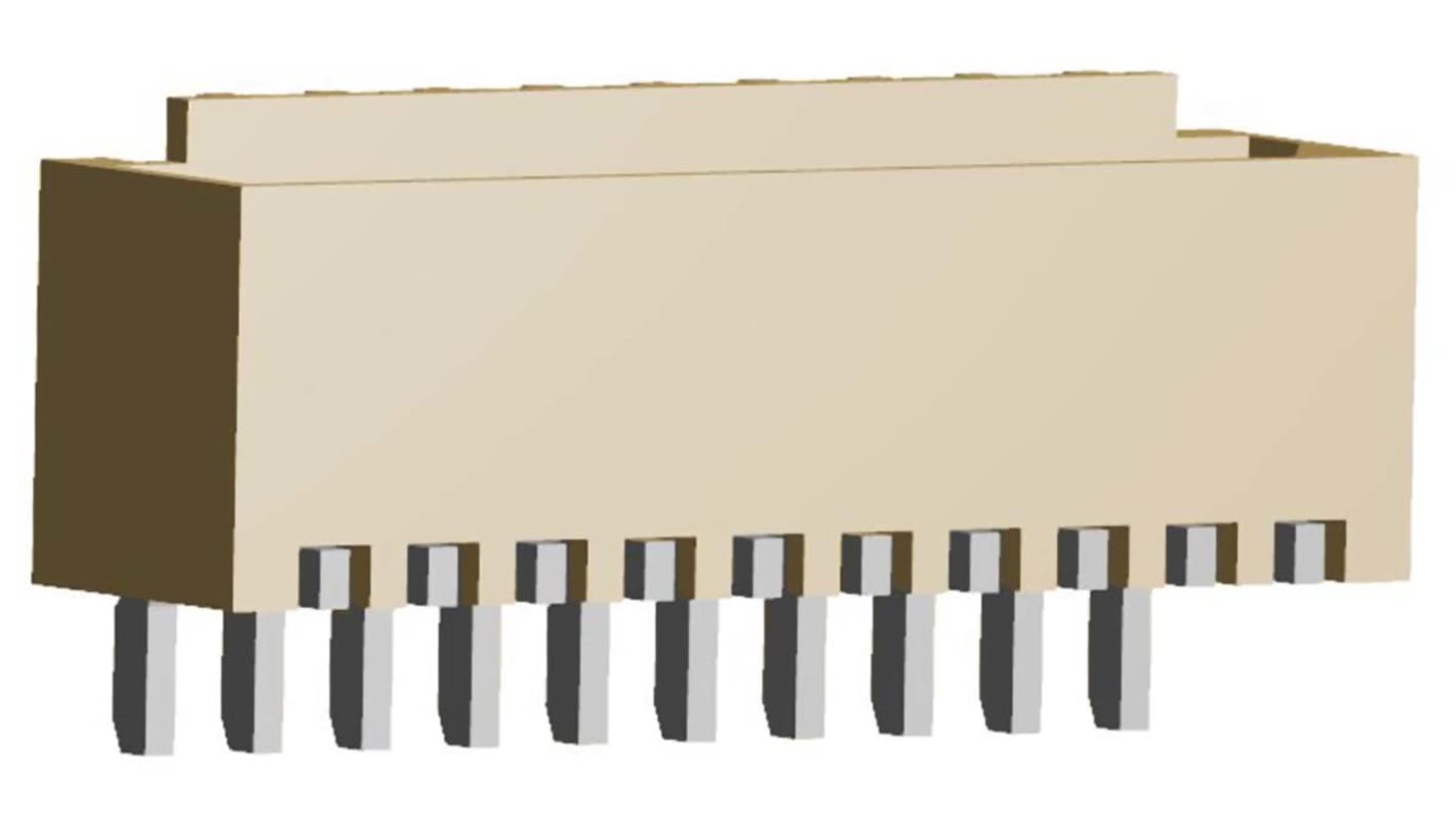 Molex Pico-SPOX Series Right Angle Surface Mount PCB Header, 10 Contact(s), 1.5mm Pitch, 1 Row(s), Shrouded