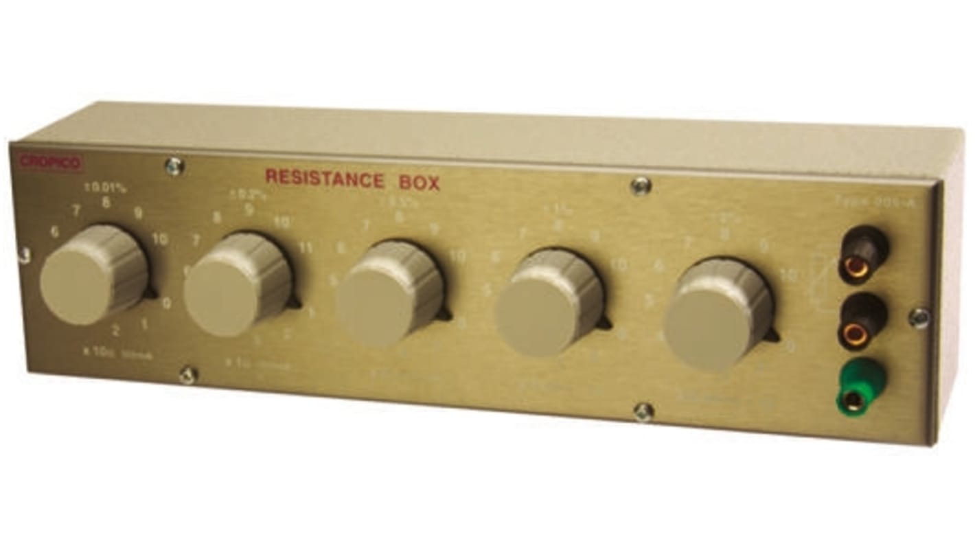 Cropico Resistance Decade Box, Resistance Resolution 0.01Ω, Absolute Maximum Resistance Measurement 100Ω, RS Calibration