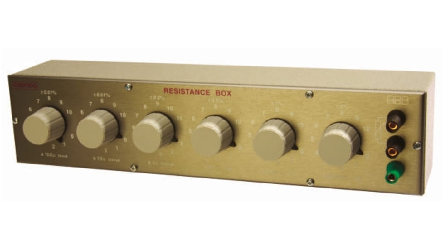 Cropico Resistance Decade Box, Resistance Resolution 0.01Ω, Absolute Maximum Resistance Measurement 1kΩ, RS Calibration