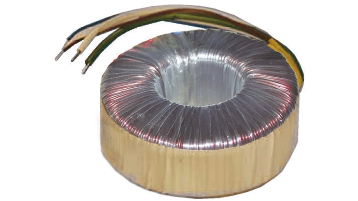 RS PRO 环形变压器, 225VA, 初级230V 交流, 次级2 x 18V 交流, 6.25A, 2输出, Φ120mm
