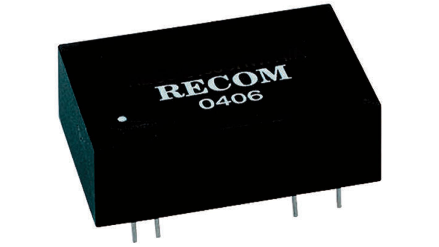 Recom REC3 DC/DC-Wandler 3W 5 V dc IN, 5V dc OUT / 600mA Durchsteckmontage 2kV ac isoliert