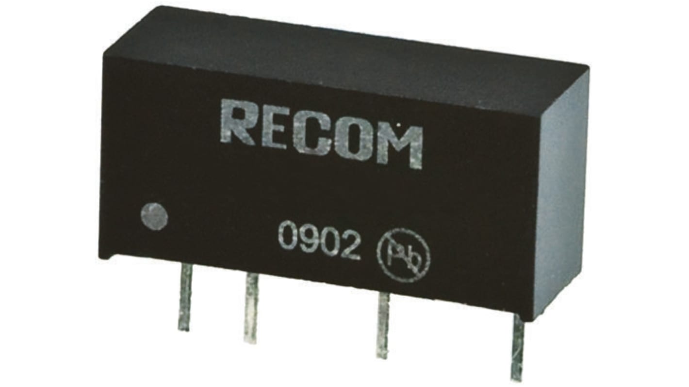 Recom RH DC/DC-Wandler 1W 12 V dc IN, ±15V dc OUT / ±33mA 3000V dc