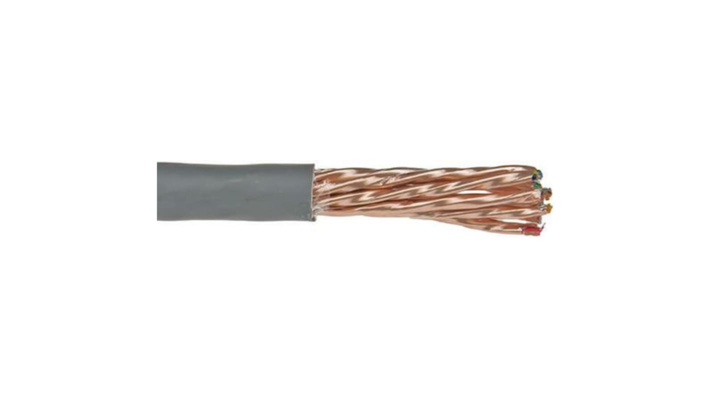 Alpha Wire Alpha Essentials LSZH Communication & Control Series Data Cable, 9 Pairs, 18 Cores, 0.35 mm², Screened, 22