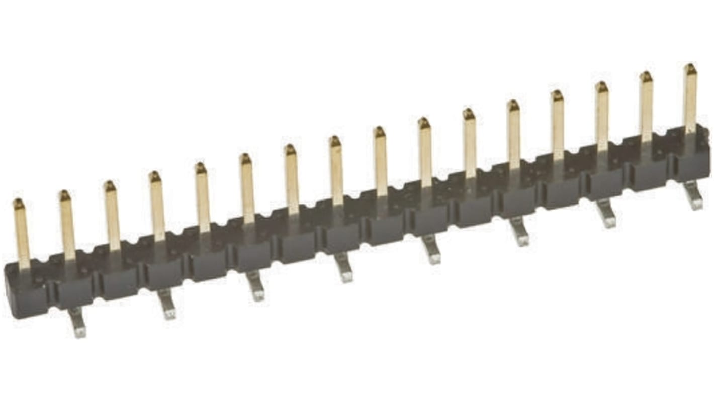 Amphenol ICC BergStik Series Straight Surface Mount Pin Header, 3 Contact(s), 2.54mm Pitch, 1 Row(s), Unshrouded