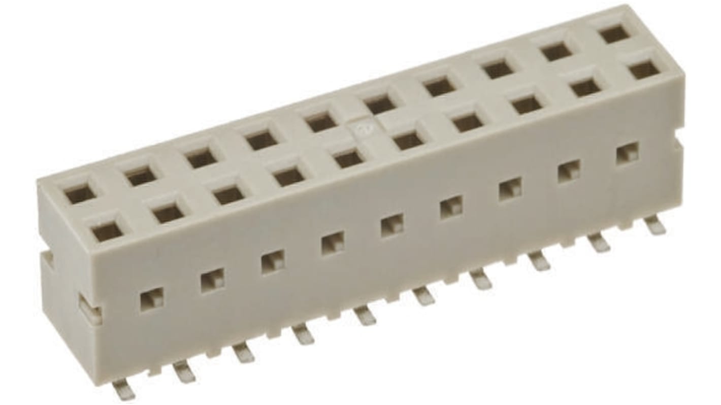 Gniazdo PCB 50 -pinowe 2 -rzędowe raster: 2.54mm Listwa gniazdowa Proste SMD