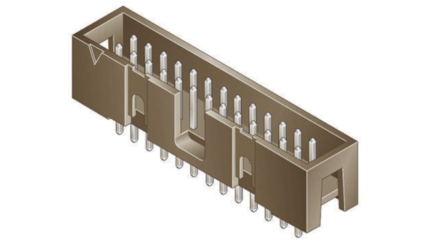 Amphenol ICC Quickie Leiterplatten-Stiftleiste Gerade, 10-polig / 2-reihig, Raster 2.54mm, Kabel-Platine,