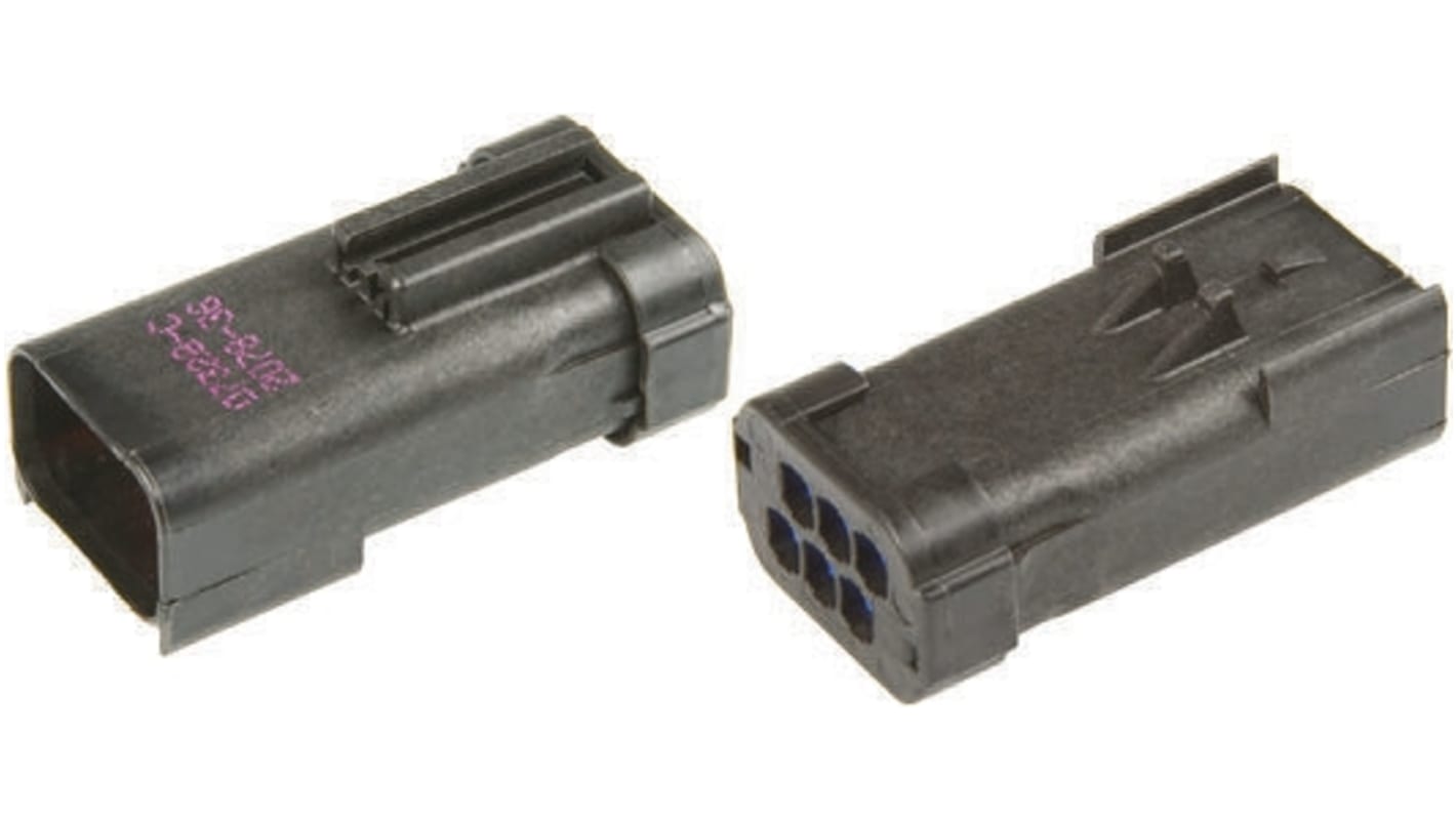 Connettore automotive Delphi, Maschio, 6 vie