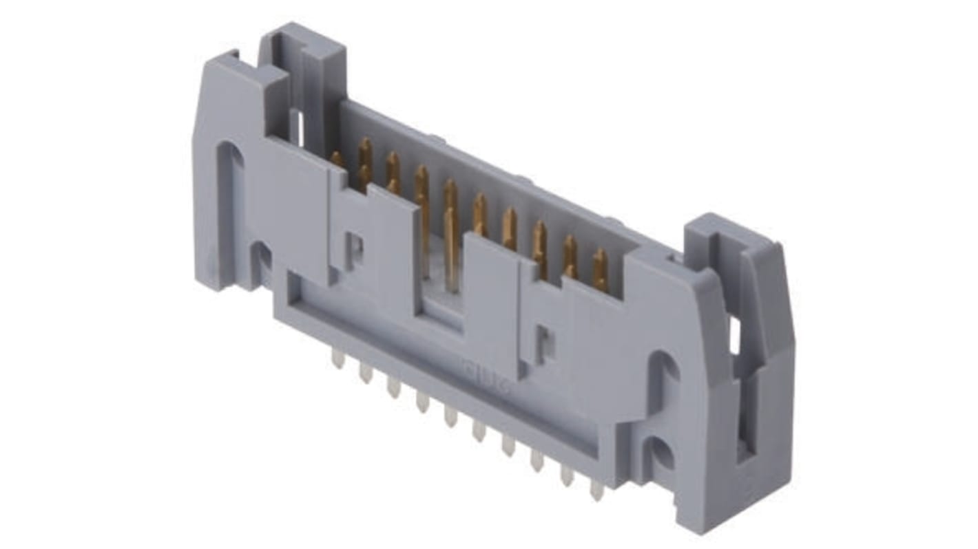 ASSMANN WSW AWH Series Straight Through Hole PCB Header, 14 Contact(s), 2.54mm Pitch, 2 Row(s), Shrouded