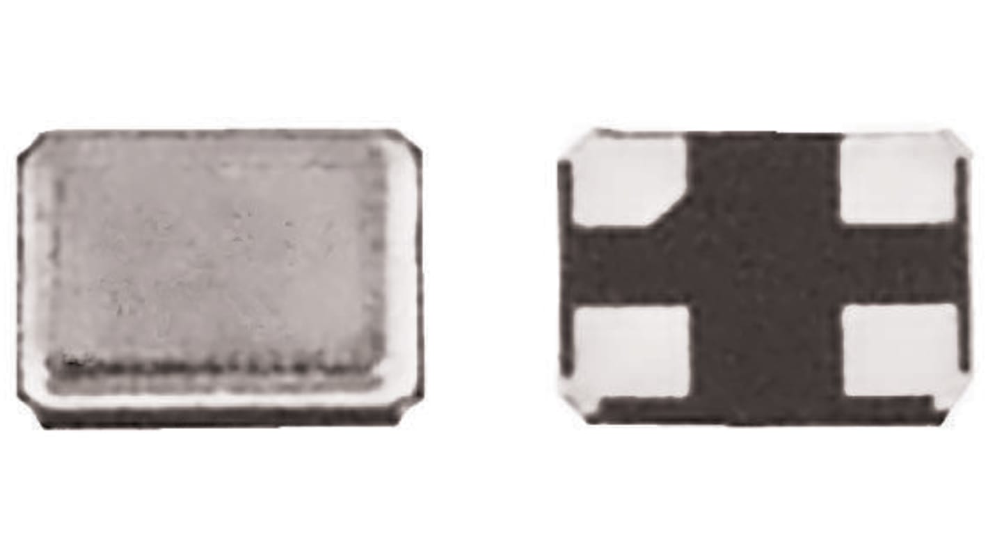 Hosonic 16MHz Quarz, Oberflächenmontage, ±10ppm, 9pF, B. 2.5mm, H. 0.65mm, L. 3.2mm, SMD, 4-Pin