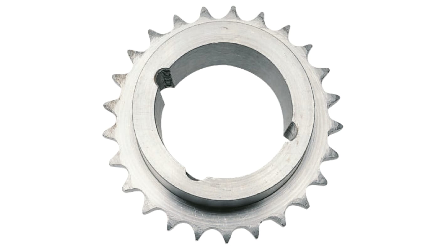 RS PRO 38-Zahn Kettenrad für 12B-1 Kette, Stahl, Teilungs-Ø 230.69mm, 45mm