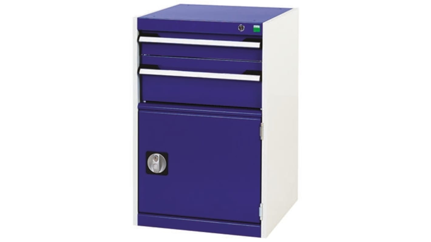 Bott 2 Cabinet, Steel, 800mm x 525mm x 525mm, Blue, Grey