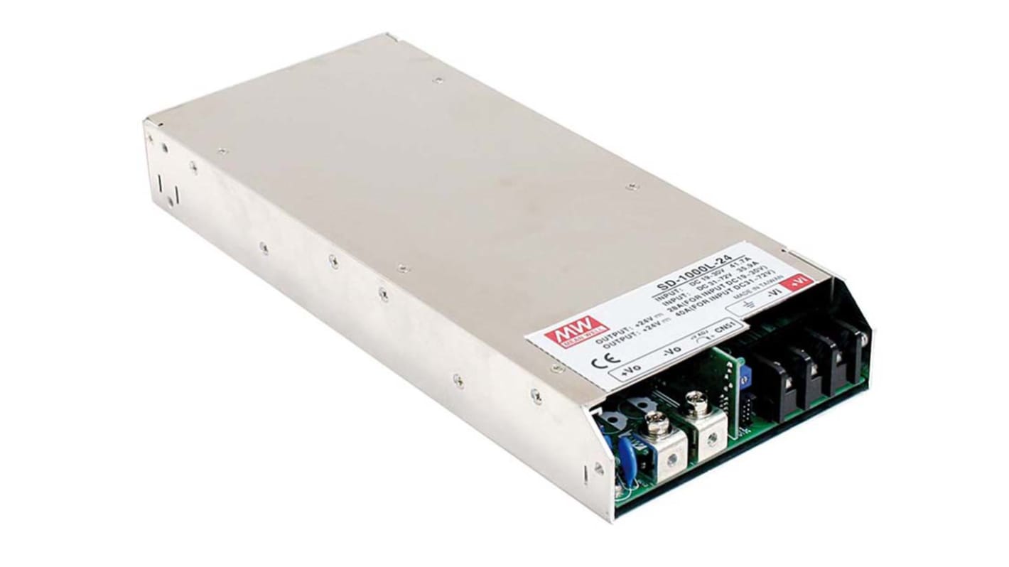 Przetwornica DC-DC, 1000W, Uwe 72→ 144 V DC, Uwy 24V dc, Iwy 40A, MEAN WELL