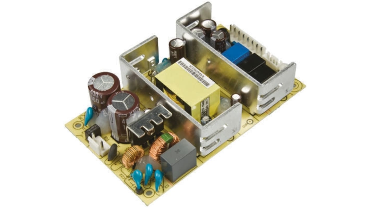 MEAN WELL Switching Power Supply, PSC-100B, 27.6V dc, 1.25A, 100.7W, Dual Output, 127 → 370 V dc, 90 →