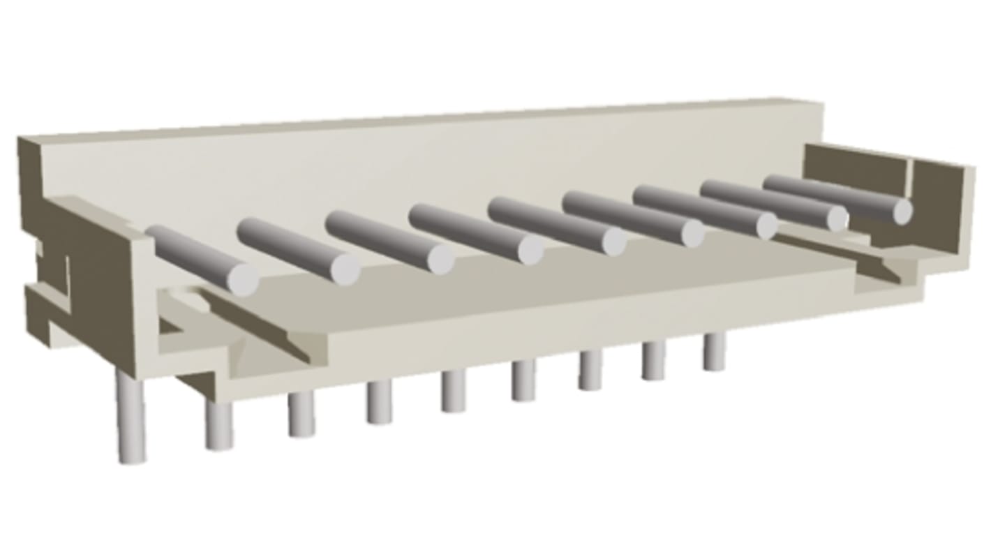 TE Connectivity AMP CT Series Right Angle Through Hole PCB Header, 9 Contact(s), 2.0mm Pitch, 1 Row(s), Shrouded