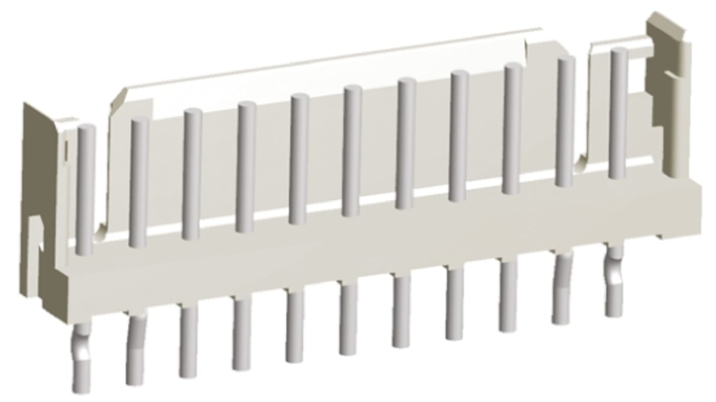 TE Connectivity AMP CT Series Straight Through Hole PCB Header, 11 Contact(s), 2mm Pitch, 1 Row(s), Shrouded