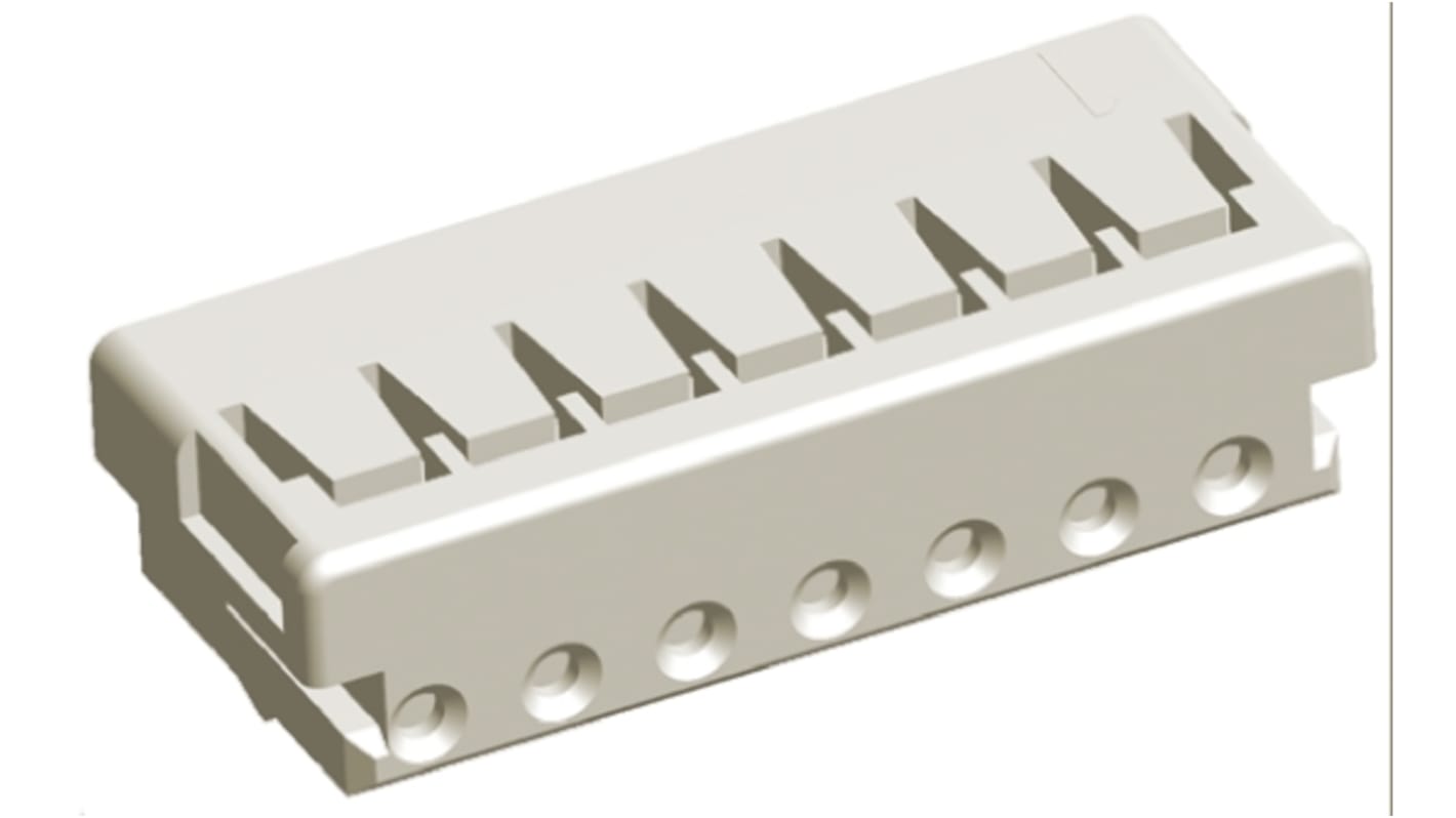 Boitier de connecteur Femelle, 7 contacts 1 rang , pas 2mm, Droit, Montage sur câble, série AMP CT