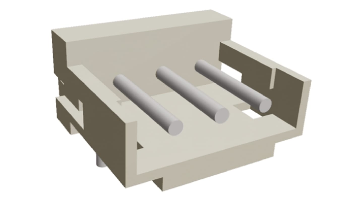 TE Connectivity AMP CT Leiterplatten-Stiftleiste gewinkelt, 3-polig / 1-reihig, Raster 2.0mm, Kabel-Platine,