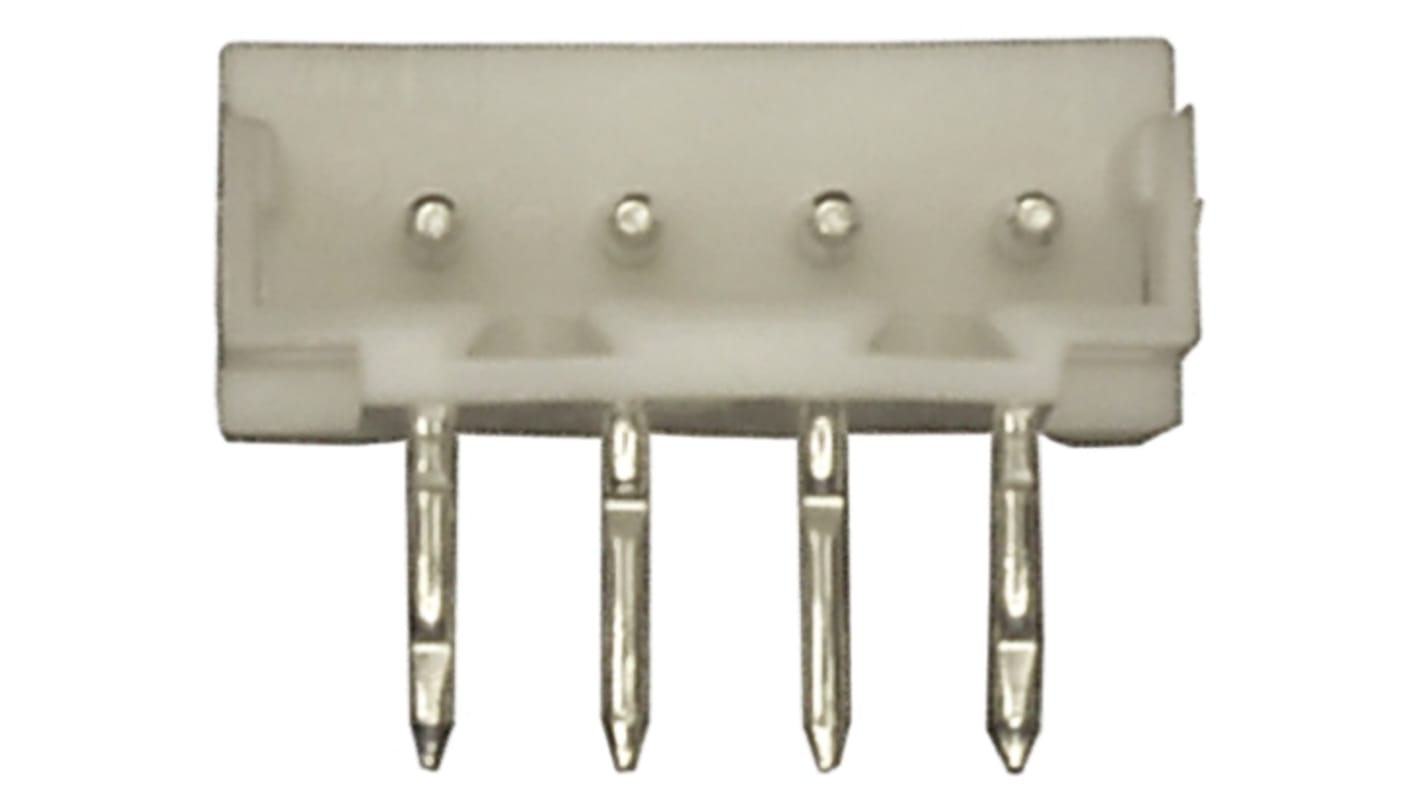TE Connectivity AMP CT Series Right Angle Through Hole PCB Header, 4 Contact(s), 2.0mm Pitch, 1 Row(s), Shrouded