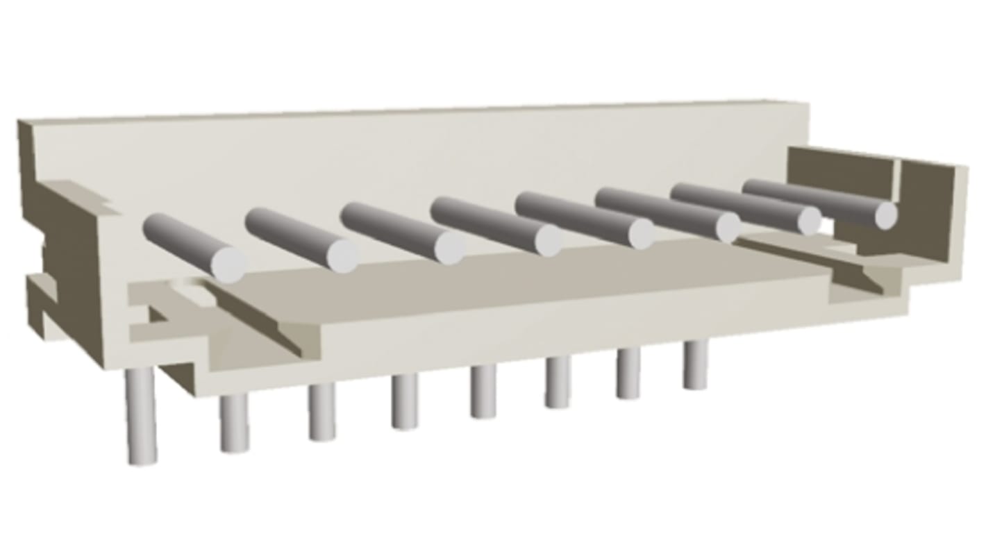 TE Connectivity AMP CT Series Right Angle Through Hole PCB Header, 8 Contact(s), 2.0mm Pitch, 1 Row(s), Shrouded