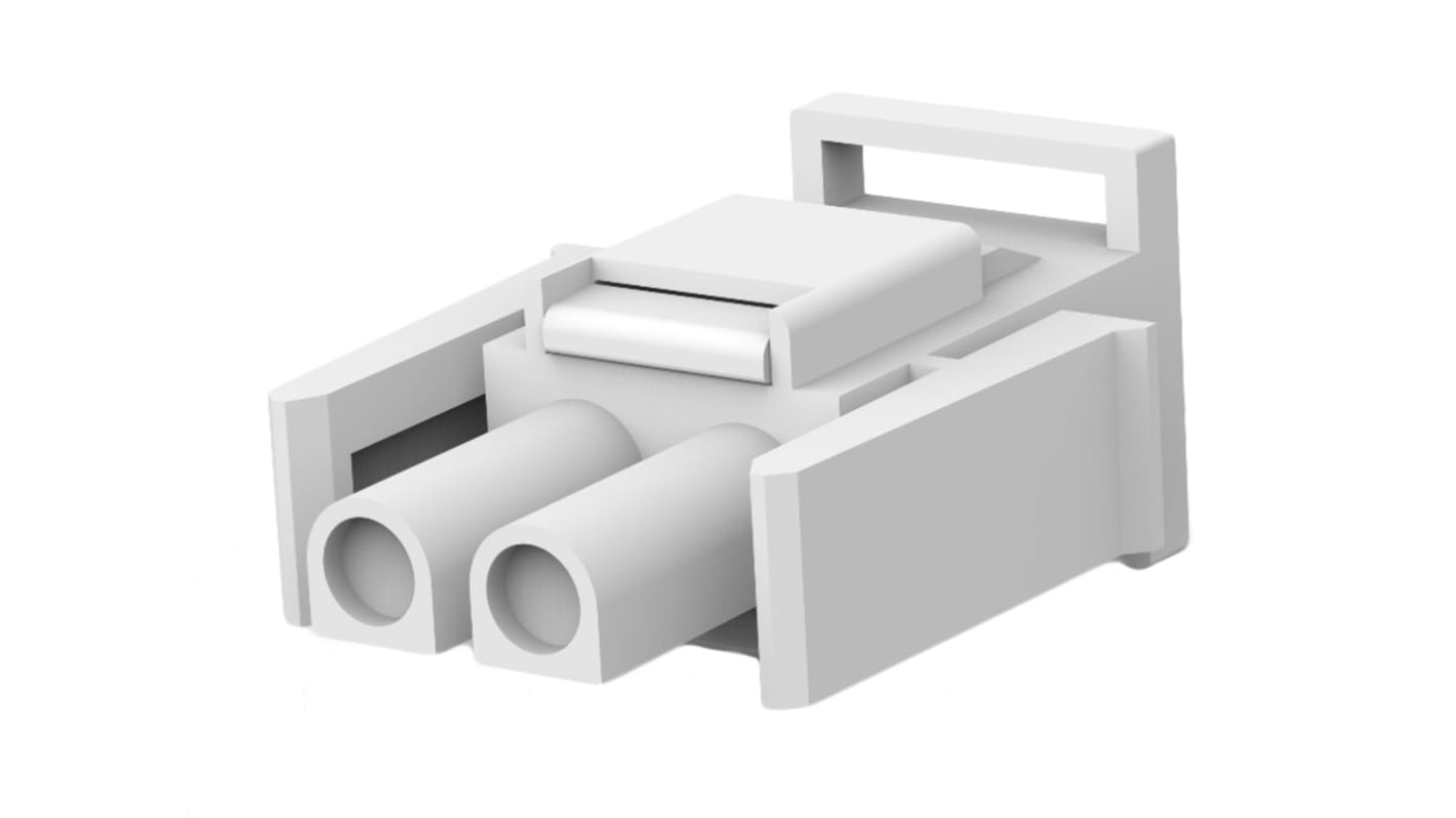 TE Connectivity Universal MATE-N-LOK II Steckverbindergehäuse Stecker 6.35mm, 2-polig / 1-reihig Gerade für Universaler