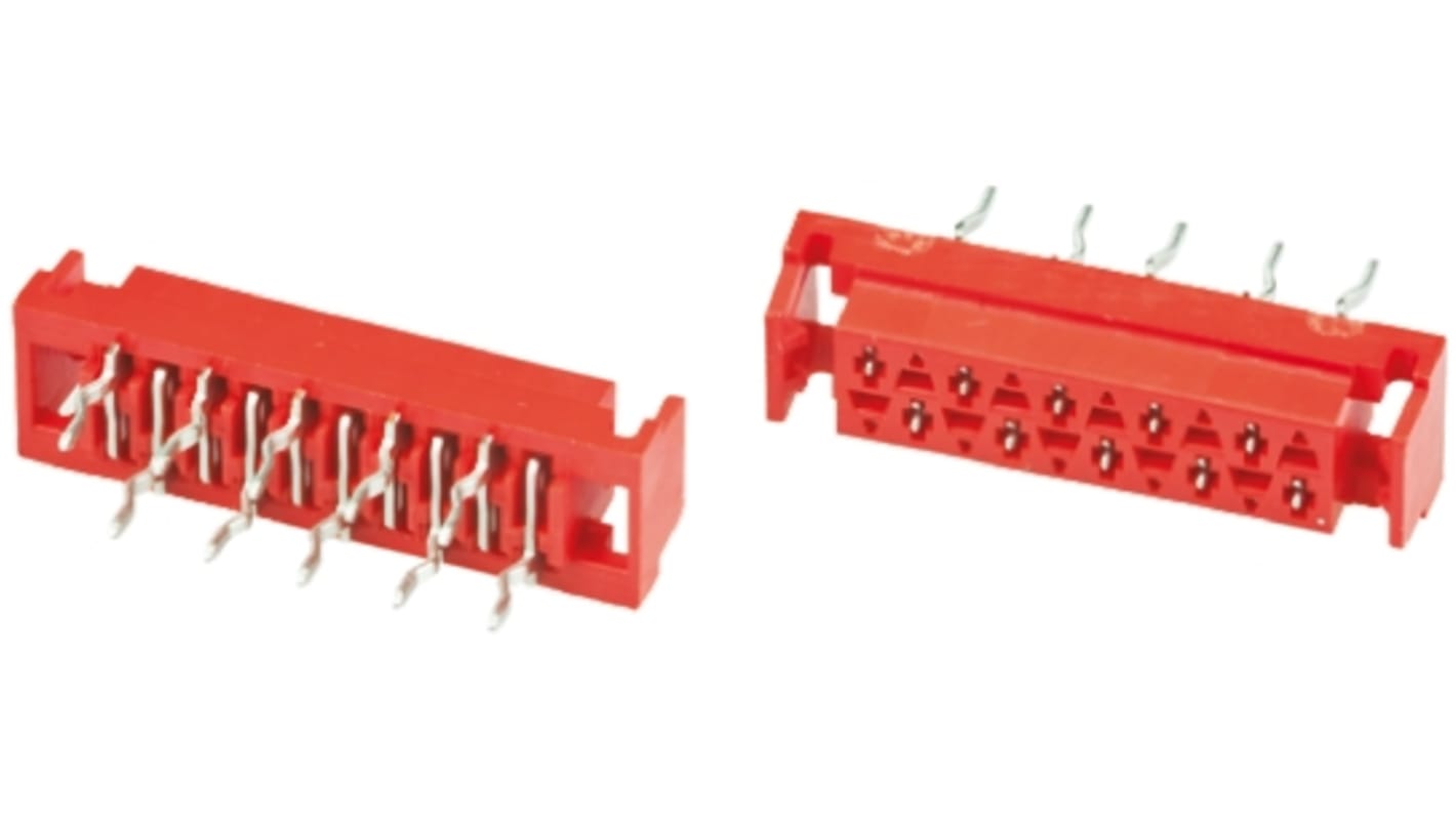 Gniazdo PCB 6 -pinowe 2 -rzędowe raster: 2.54mm Żeńskie na płytkę Proste Przewlekany