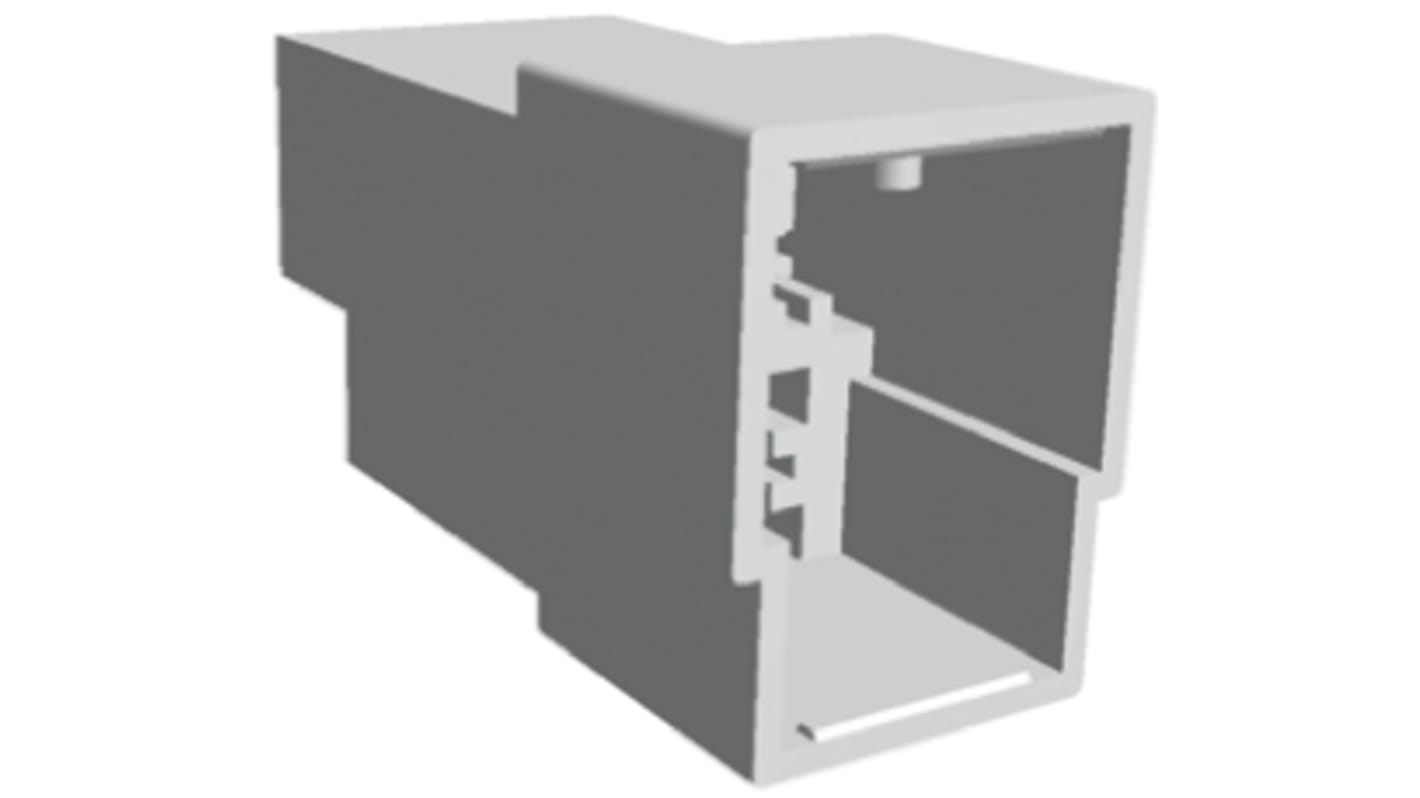 TE Connectivity, AMP FASTIN-FASTON 3 Way Nylon 66 Crimp Terminal Housing, 6.35mm Tab Size, Natural