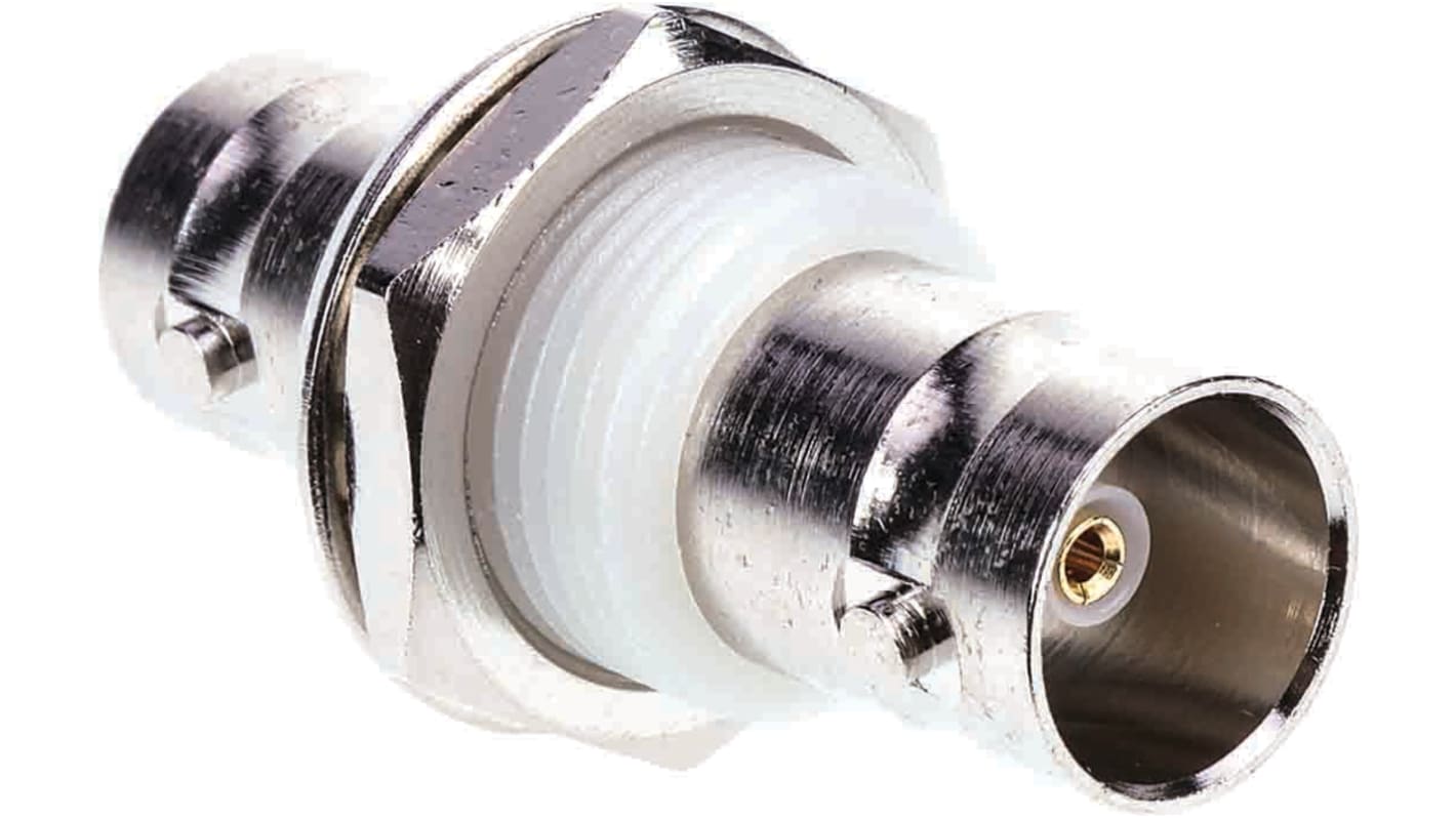 TE Connectivity Straight 50Ω RF Adapter BNC Socket to BNC Socket 4GHz