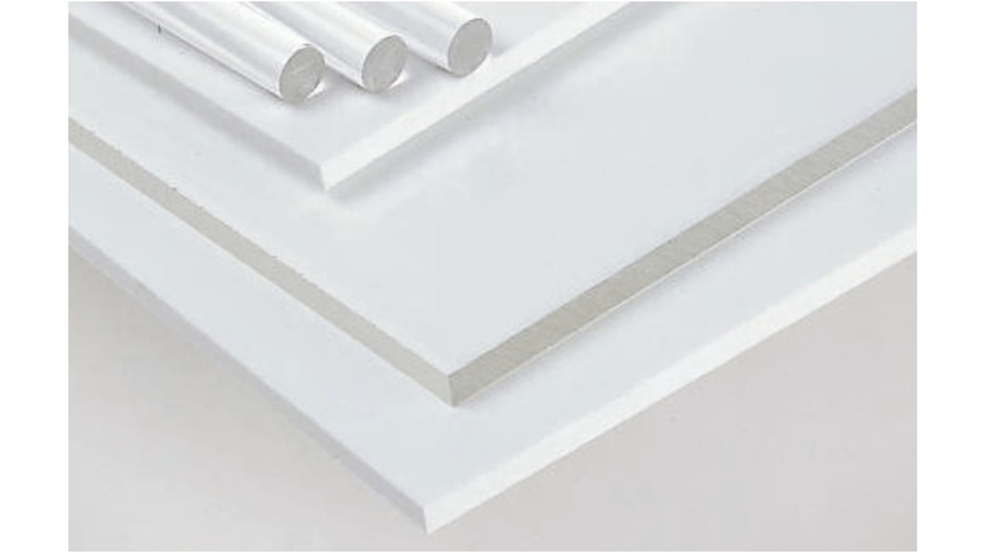 RS PRO Clear Acrylic Rod, 1m x 15mm Diameter