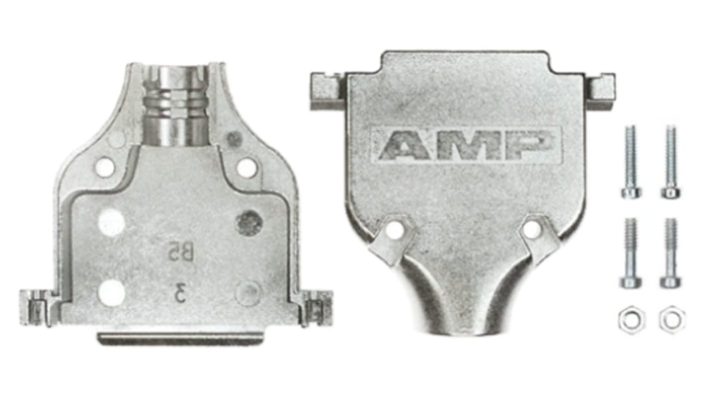 TE Connectivity AMPLIMITE Series Zinc D Sub Backshell, 25 Way