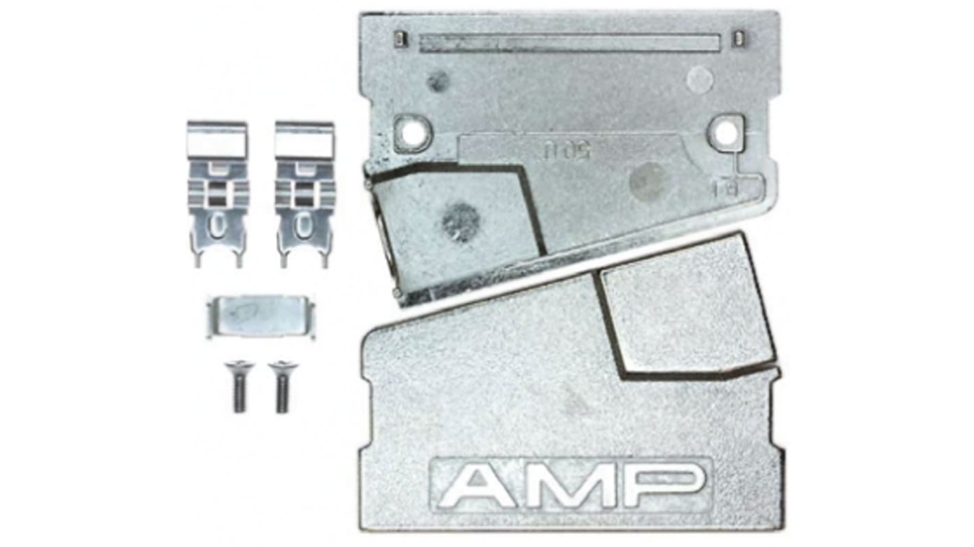 TE Connectivity Zinc Angled D Sub Backshell, 50 Way